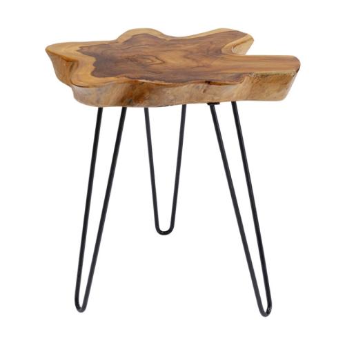 Sidobord i massivt trä - asymmetrisk form