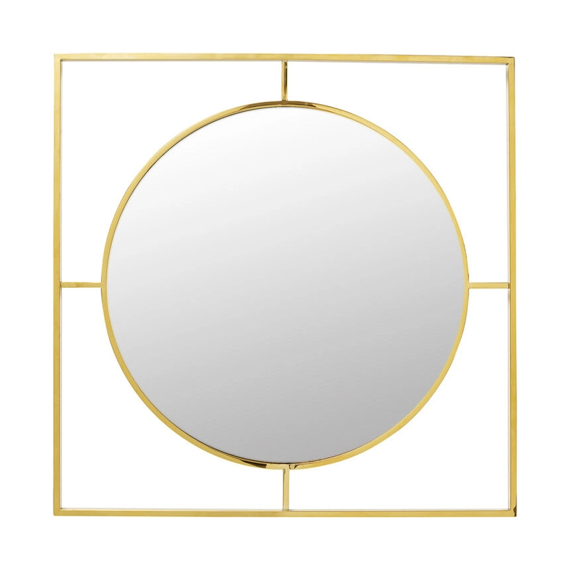 Spegel Gabriella - Guld 90x90cm