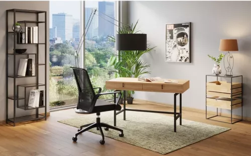 Hylla Loft Svart - 195x60cm