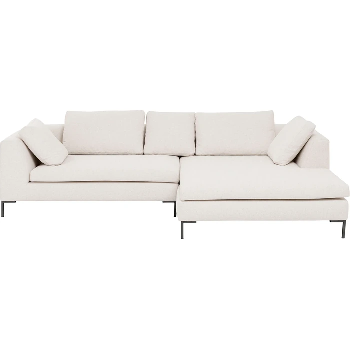 Hörnsoffa Gianni creme höger 290 × 167 cm, Offwhite, mått 167 cm, huvudbild