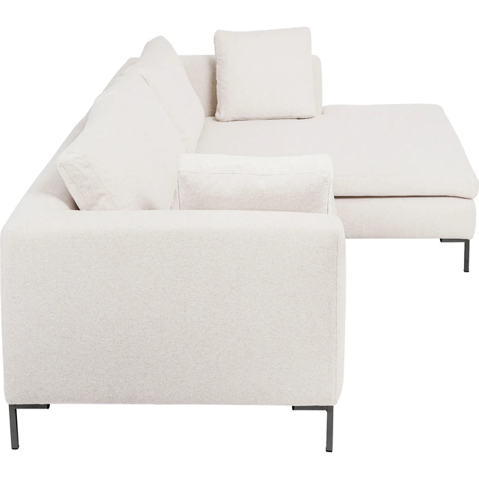 Hörnsoffa Gianni creme höger 290 × 167 cm, Offwhite, mått 167 cm, vänster sida