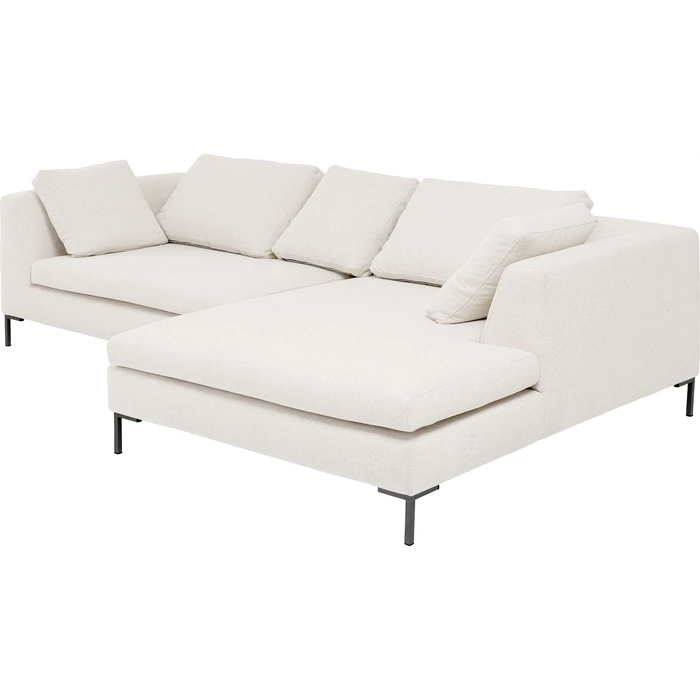 Hörnsoffa Gianni creme höger 290 × 167 cm, Offwhite, mått 167 cm, höger sida