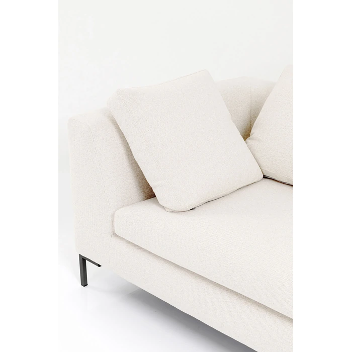 Hörnsoffa Gianni creme höger 290 × 167 cm, Offwhite, mått 167 cm, med fokus på armstöd
