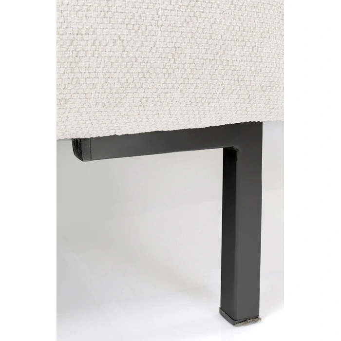 Hörnsoffa Gianni creme höger 290 × 167 cm, Offwhite, mått 167 cm, med fokus på materialets detaljer