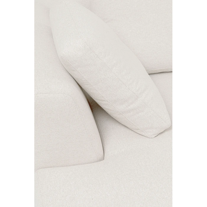 Hörnsoffa Gianni creme vänster 290 × 167 cm, Offwhite, mått 167 cm, med fokus på form och design