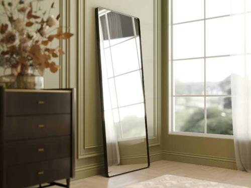 Spegel Clean Svart, 200cm