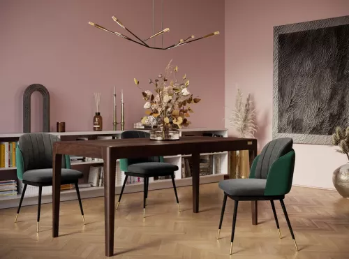 Stol Ellen - Grön/Grå