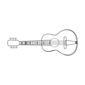 Klädhängare Gitarr
