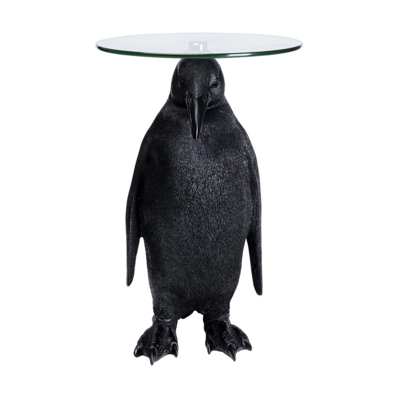 Sidobord Animal Miss Pingvin - Litet bord Ø32cm