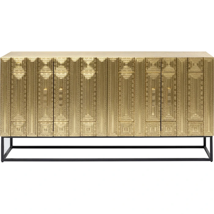 Sideboard Marrakesh Guld – 4 Dörrar, 160x80cm