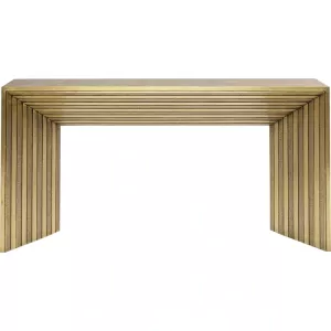 Konsolbord Malaga mässing 160×80 cm