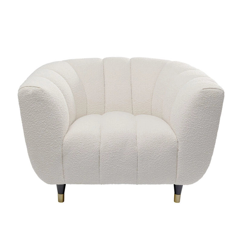 Fåtölj Audrey - Vit/Teddy