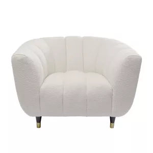 Fåtölj Audrey - Vit/Teddy