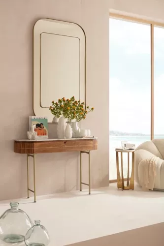 Spegel Dina - Mässing 140x80cm