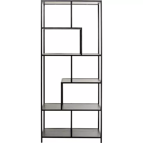 Hylla Loftie svart 77x185 cm