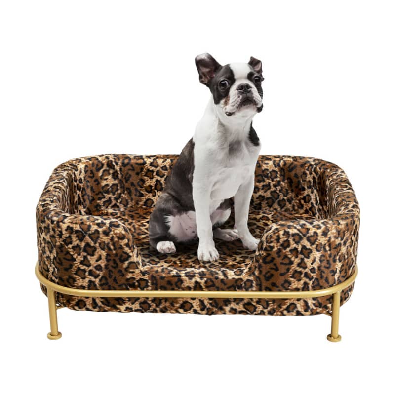 Hundbädd Diva Leah Leopardmönstrad