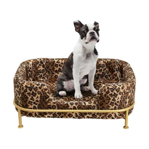 Hundbädd Diva Leah Leopardmönstrad