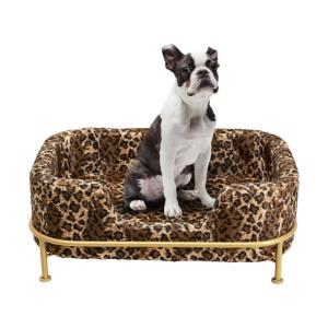 Hundbädd Diva Leah Leopardmönstrad