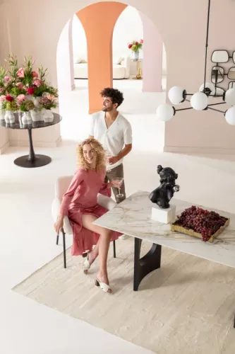 Stol Vika - Vit/Teddy