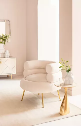 Sidobord Soft - Guld Ø36cm