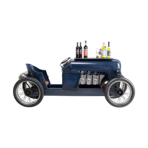 Bar Racer Bil, klassisk blå racerbil med inkluderad bar