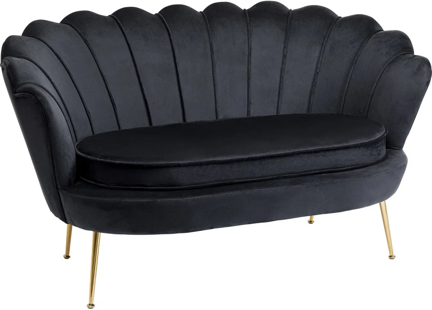 soffa lilja 2 sits svart velvet möbler