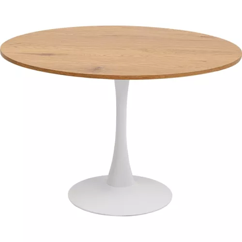 Matbord Schickeria ek/vit Ø110 cm