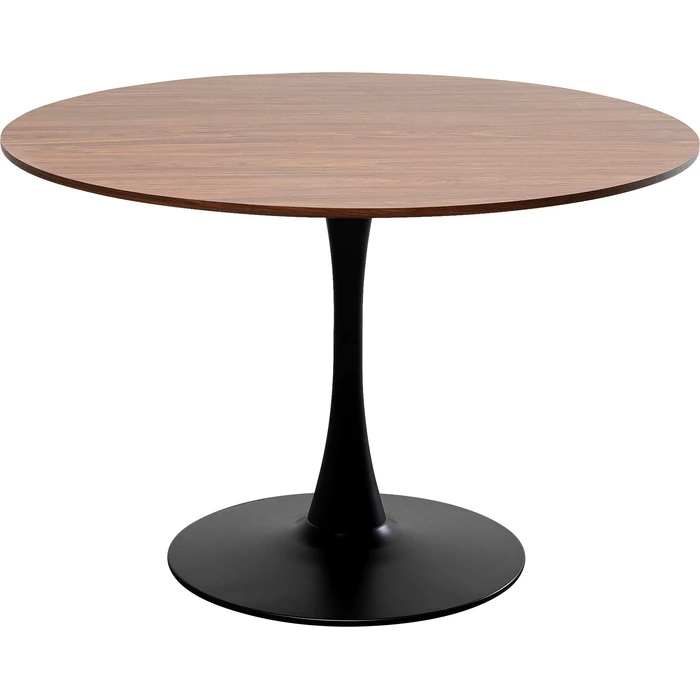 Matbord Schickeria valnöt/svart Ø110 cm