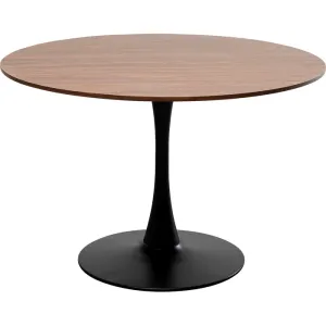 Matbord Schickeria valnöt/svart Ø110 cm