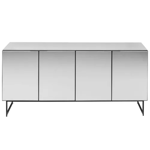 Sideboard Sia - Svart/Glas