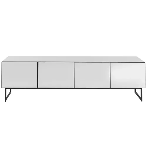 Tv-bänk Sia - Svart/Glas