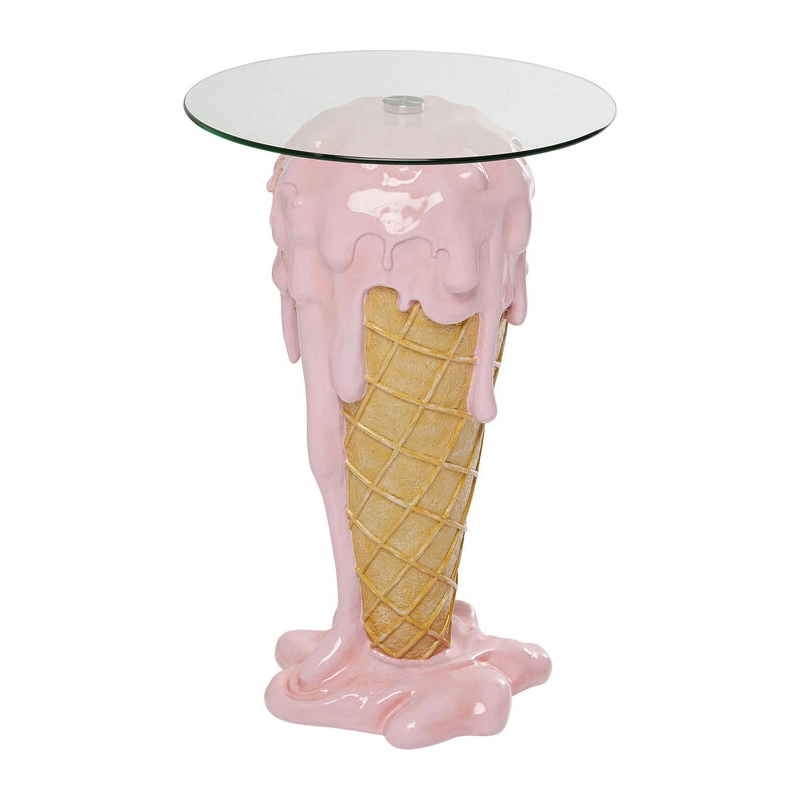 Sidobord Glasstrut - Rosa