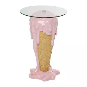 Sidobord Glasstrut - Rosa