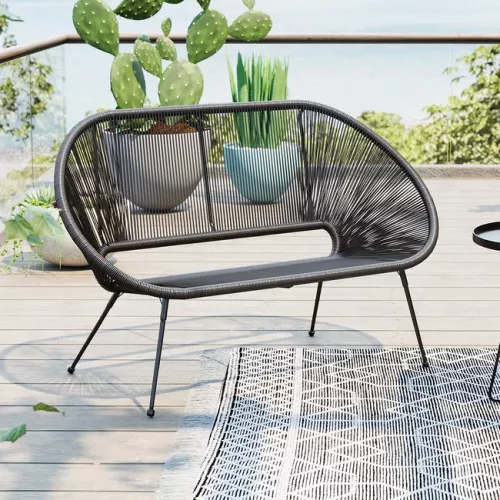 Trädgårdssoffa Acapulco Svart