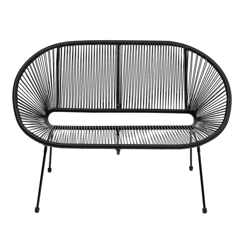 Trädgårdssoffa Acapulco Svart