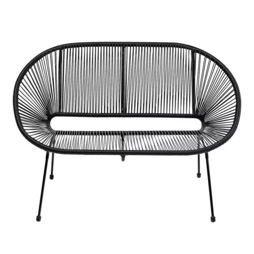 Trädgårdssoffa Acapulco Svart