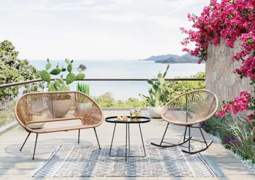 Trädgårdssoffa Acapulco Natur
