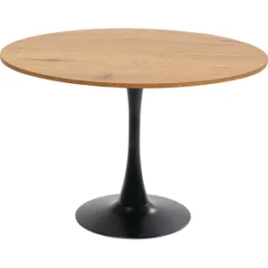 Matbord Schickeria ek/svart Ø110 cm