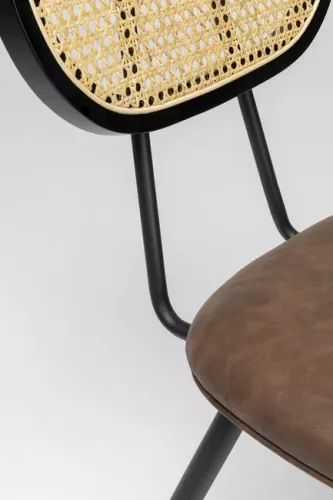 Stol Jeanette - Brun/Konstläder