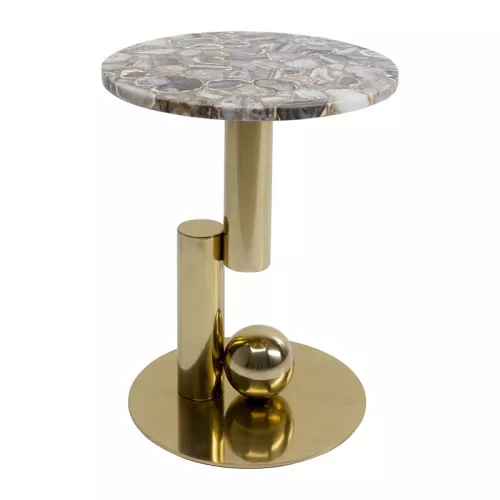 Sidobord Sten Agat - Ø46cm