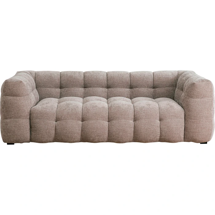 Soffa 3-sits Salamanca grå brun 240 cm