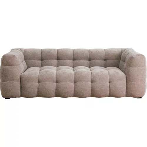Soffa 3-sits Salamanca grå brun 240 cm