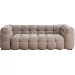 Soffa 3-sits Salamanca grå brun 240 cm