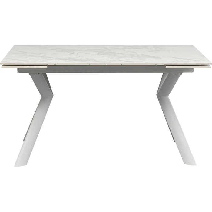 Matbord förlängningsbart vit 140/200 × 80 cm