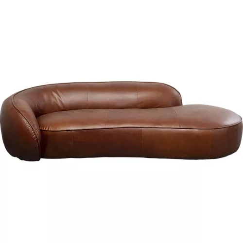 Schäslong Wonder Leather brun 250 cm