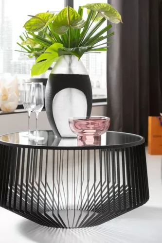 Soffbord Villfarelse - Svart Ø80