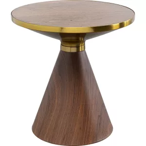 Soffbord Konisk – Valnöt, Ø50 cm