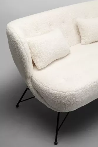 Soffa Ted - Vit/Teddy, 2-sits