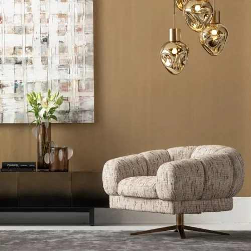 Snurrfåtölj Janno – Beige