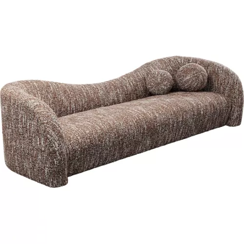 Soffa – Melange Brun, 3-sits (261 cm)